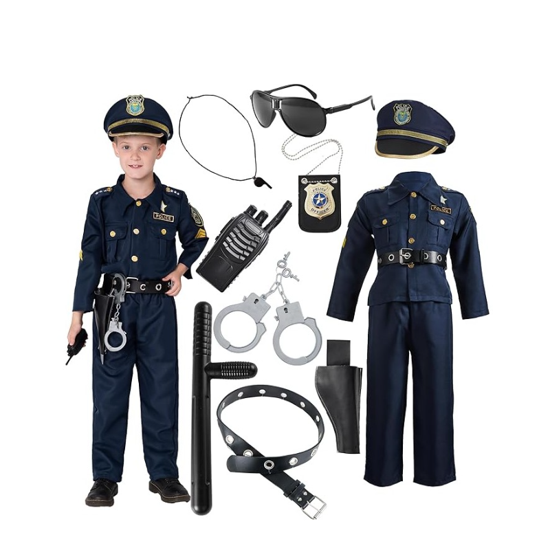 Disfraz Policía Con Accesorios Talla 10-12 Años De Ataa