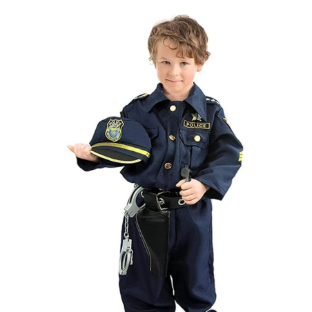 Disfraz Policía Con Accesorios Talla 10-12 Años