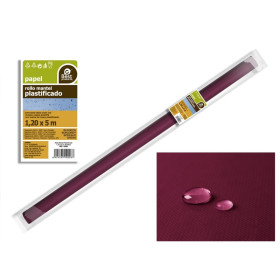 Rollo Mantel Plastificado Burdeos
