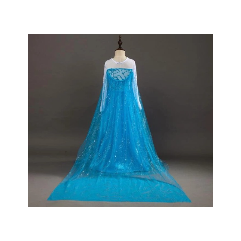 Disfraz Princesa Elsa Con Capa Talla 3-4 Años