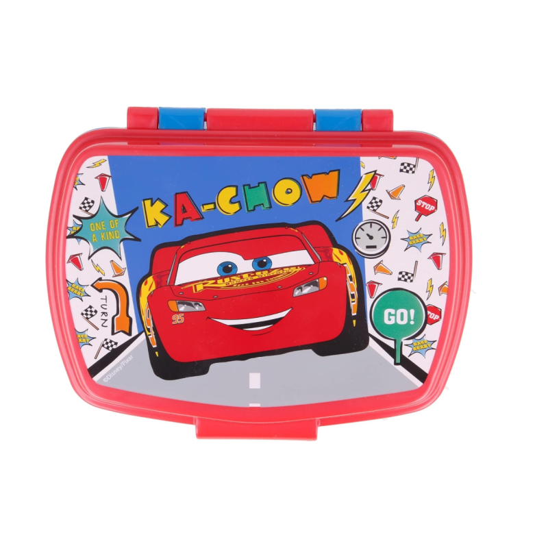 Sandwichera Rectangular Cars Let's Race