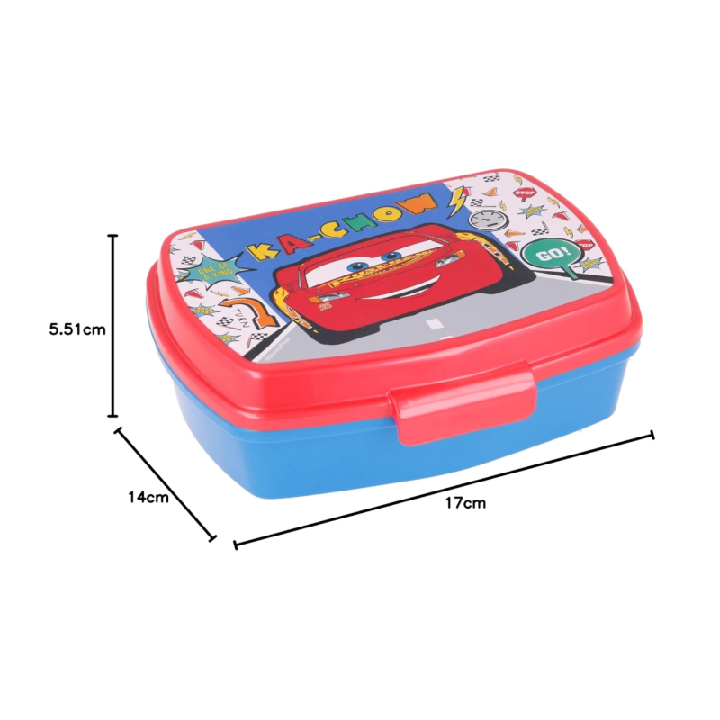 Sandwichera Rectangular Cars Let's Race