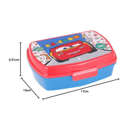 Sandwichera Rectangular Cars Let's Race