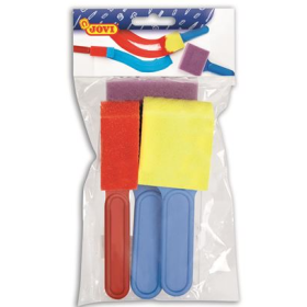 Bolsa Colgable 3 Pinceles Grandes De Espuma