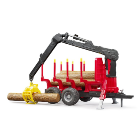 Remolque Troncos Con Grúa + 4 Troncos De Brude 2