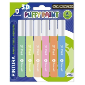 Pintura 3D Colores Glow In The Dark 6 Uds