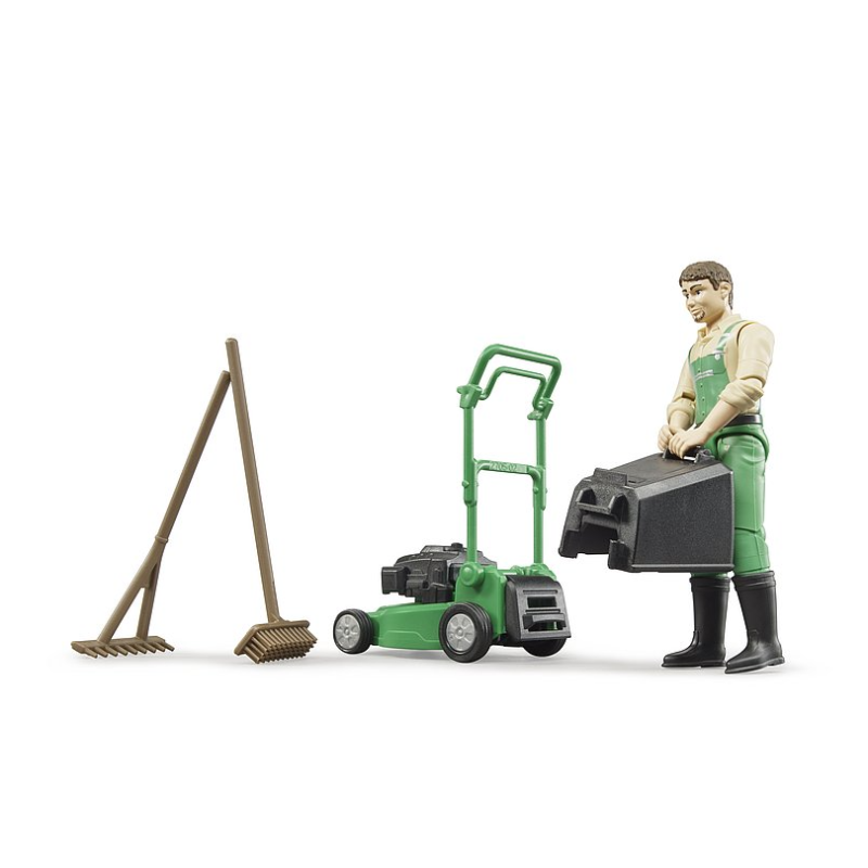 JARDINERO CORTACESPED Y HERRAMIENTAS