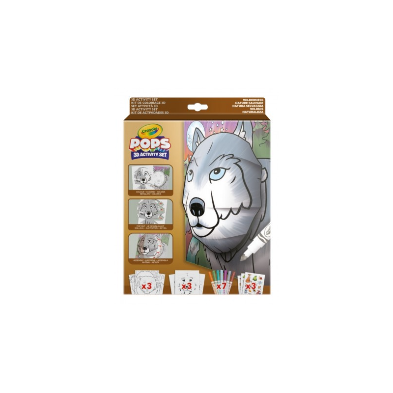 Set Actividades Pops Naturaleza Salvaje Crayola