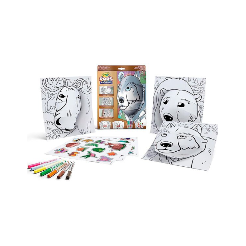 Set Actividades Pops Naturaleza Salvaje Crayola