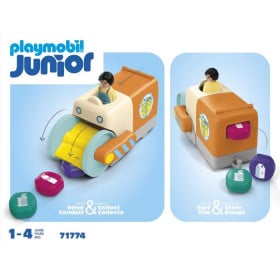 Playmobil Junior Camion Recolector De Basura 2