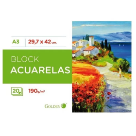 Golden Cuaderno De Dibujo A3 190 gr 20 Hojas