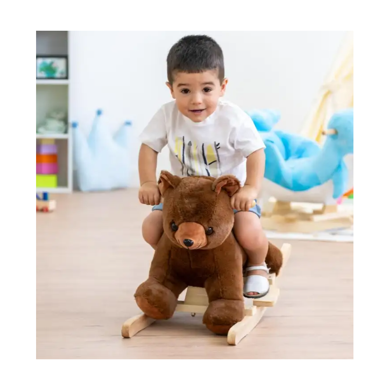 Balancín De Madera Osito