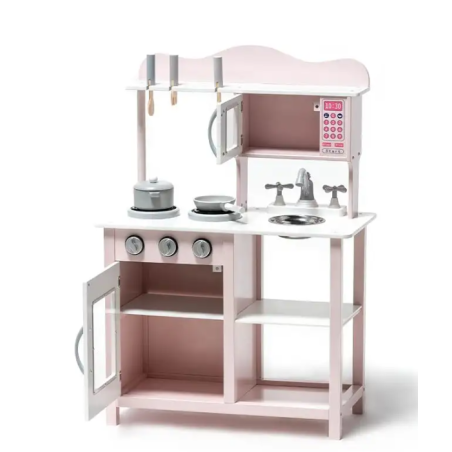 Cocina De Madera Para Accesorios Rosa