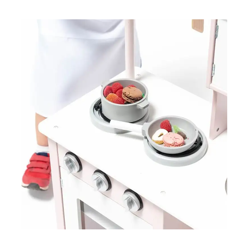 Cocina De Madera Para Accesorios Rosa