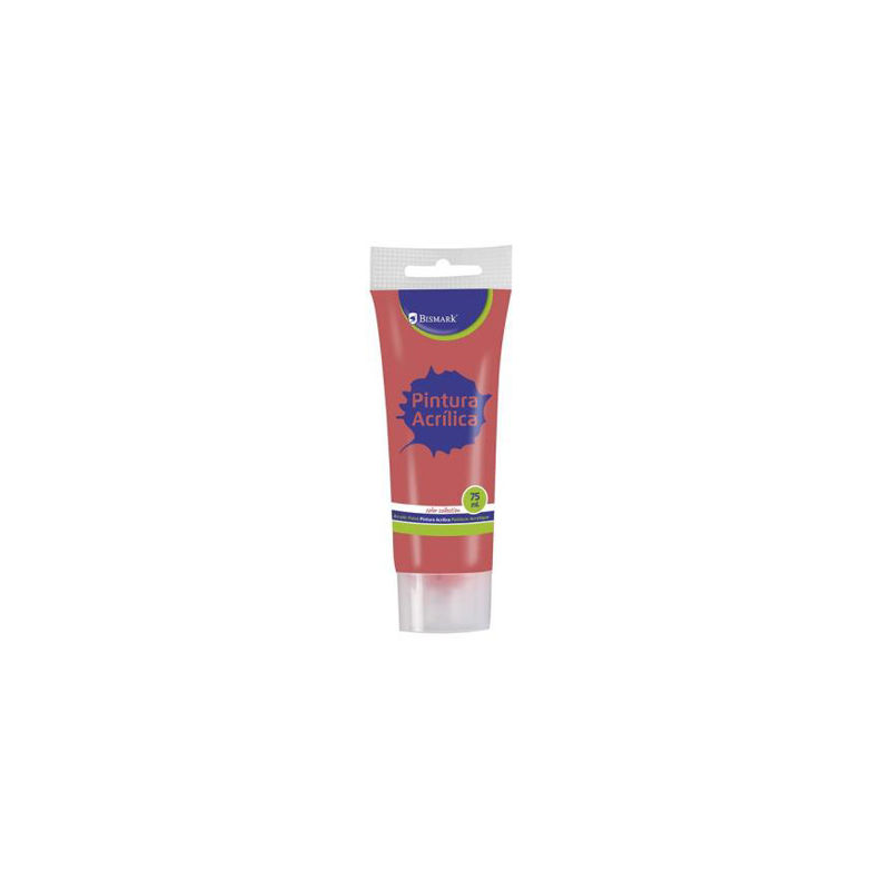 Pintura Acrílica 75 ml Rojo Bismark