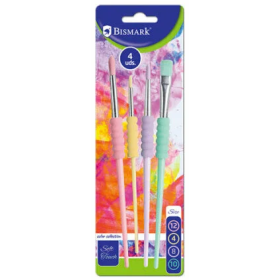 Set de 4 Pinceles de Fácil Agarre Bismark