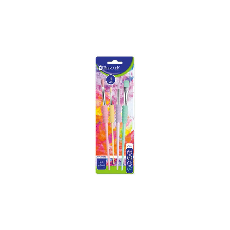 Set de 4 Pinceles de Fácil Agarre Bismark