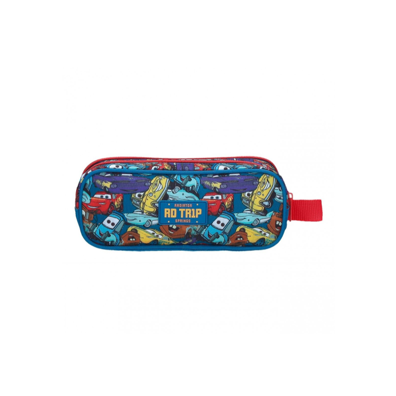 Estuche Dos Compartimentos Cars Lets Race