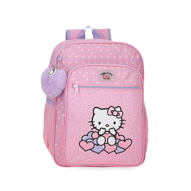 Mochila Adaptable Hello Kitty Rosa 38 Cm De Joumma