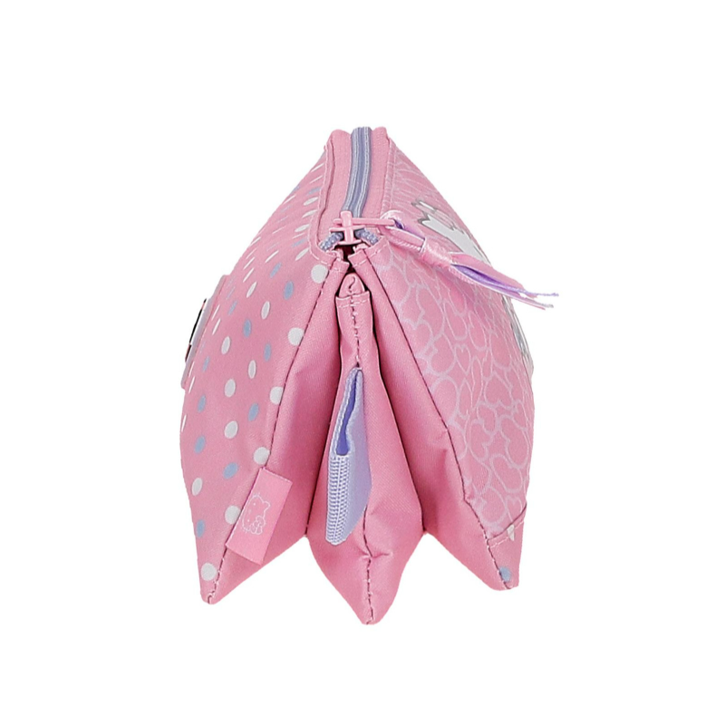 Estuche Tres Compartimentos Hello Kitty Rosa