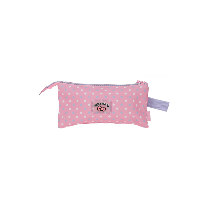 Estuche Tres Compartimentos Hello Kitty Rosa