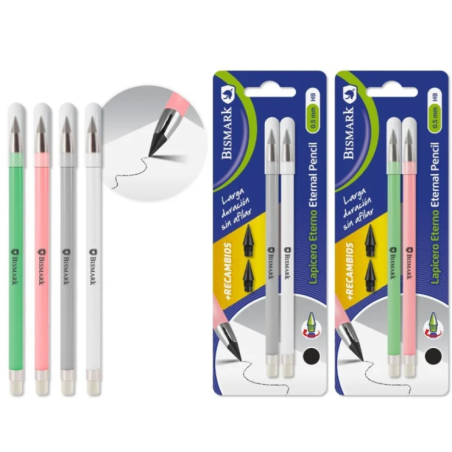 Pack 2 Lapiceros Eternal con 2 Recambios Bismark Surtido
