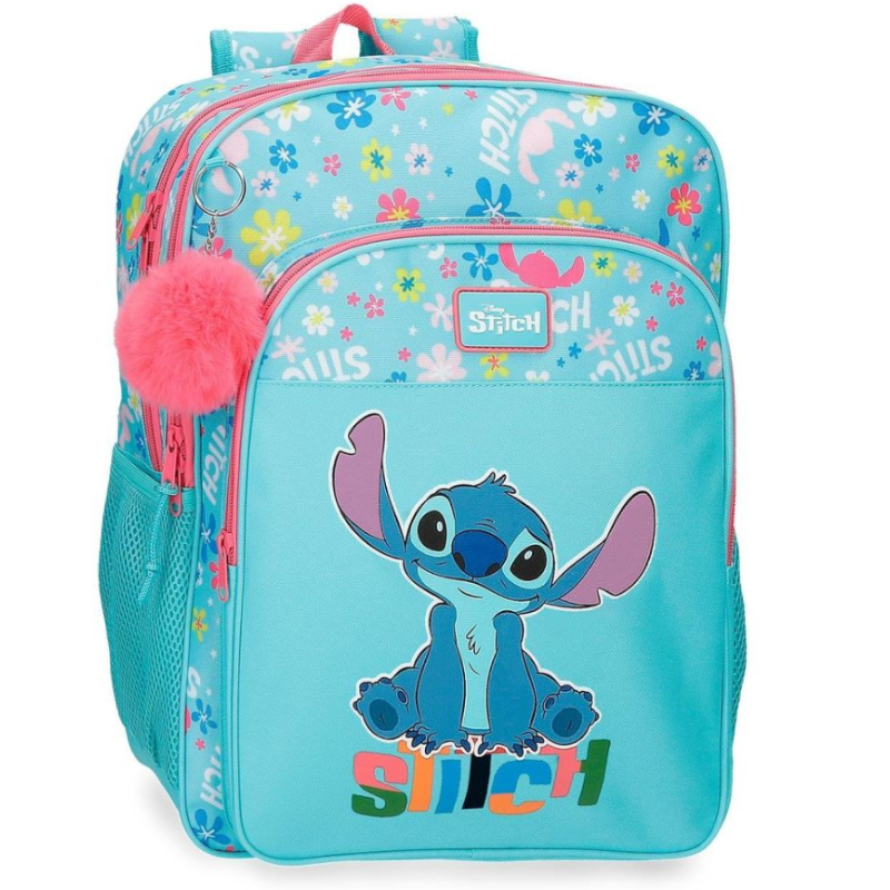 Mochila Doble Compartimento Stitch Aloha De Joumma