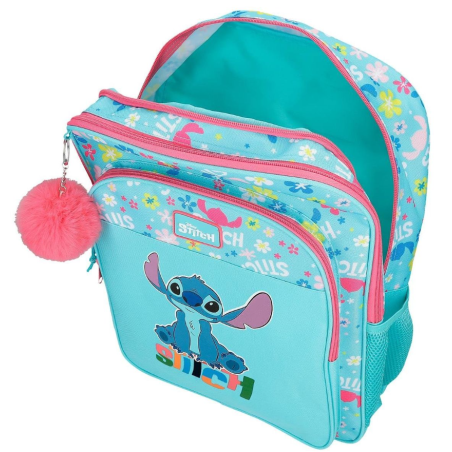 Mochila Doble Compartimento Stitch Aloha
