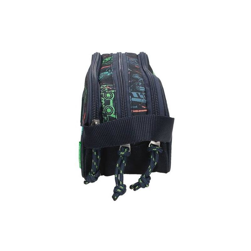 Movom Game Over Beauty Case Nero 24x14x10 Cm - Necessaire Da Viaggio In Poliestere, Compatto Con Maniglia, Unisex