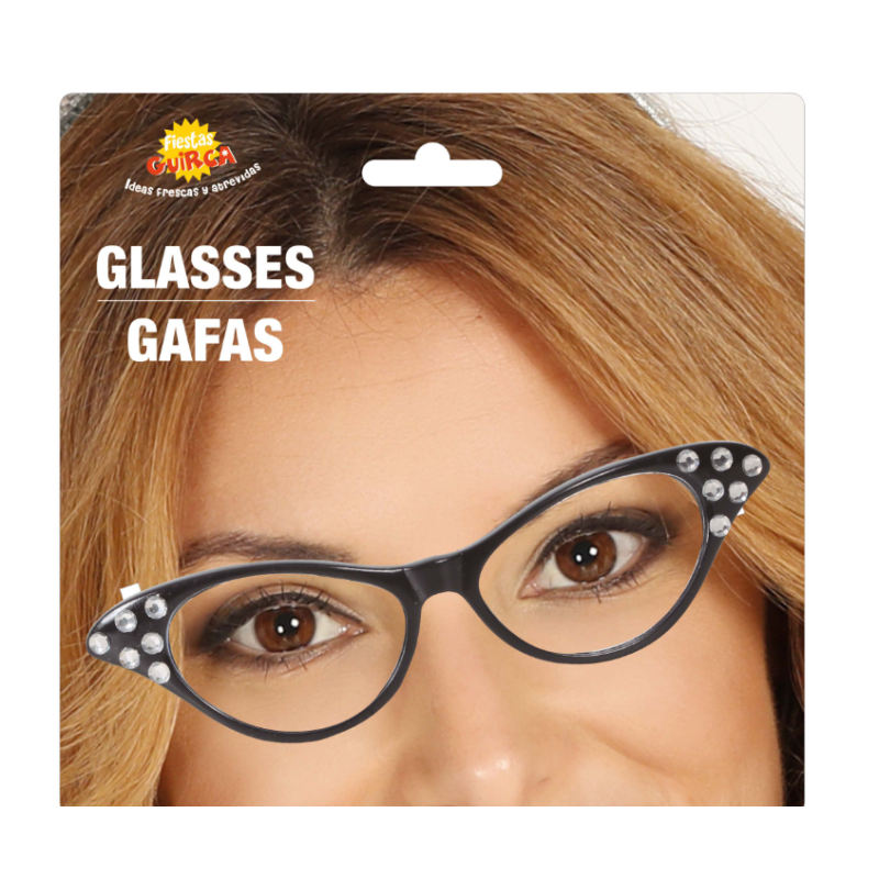 Gafas Años 60 Con Brillos De Guirca