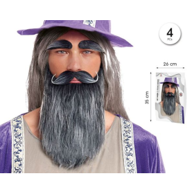 Set Barba Y Cejas Gris