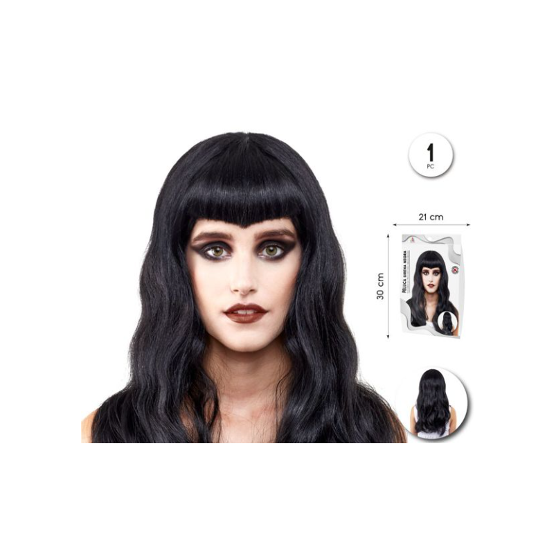 Peluca Sirena Negra