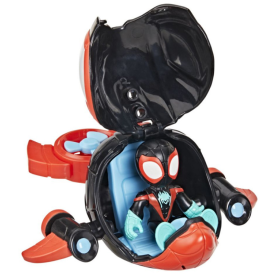 Spidey Waterwebs Figura Y Vehículo Spin De Hasbro