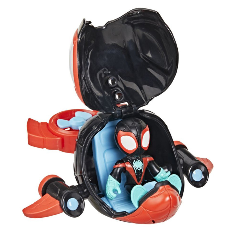 Spidey Waterwebs Figura Y Vehículo Spin De Hasbro