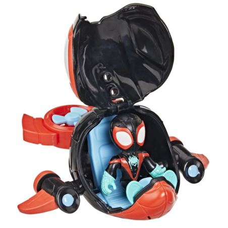 Spidey Waterwebs Figura Y Vehículo Spin De Hasbro