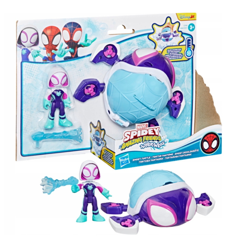 Spidey Waterwebs Figura Y Vehículo Ghost