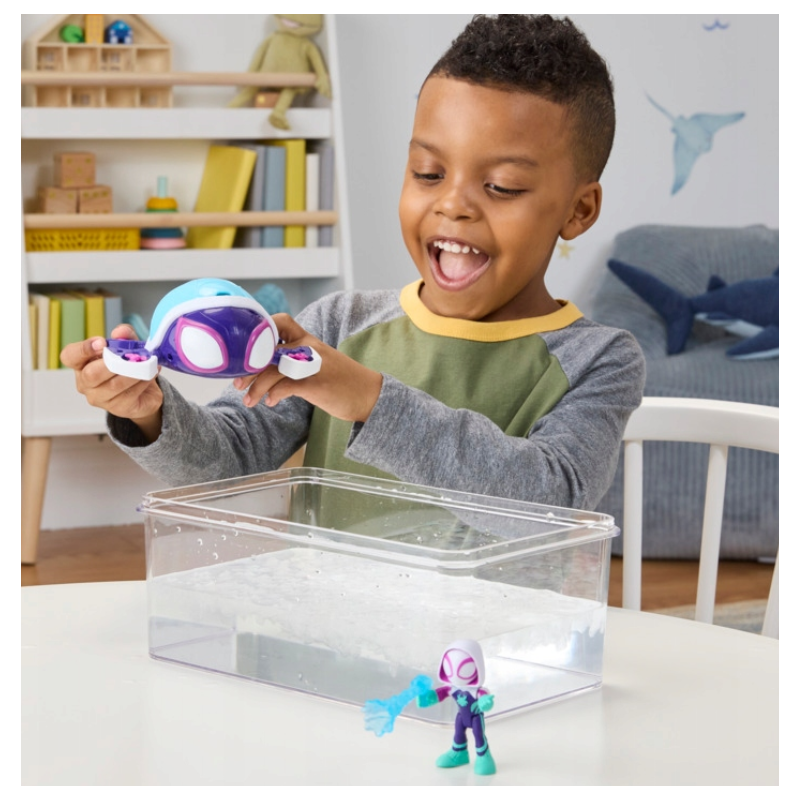 Spidey Waterwebs Figura Y Vehículo Ghost