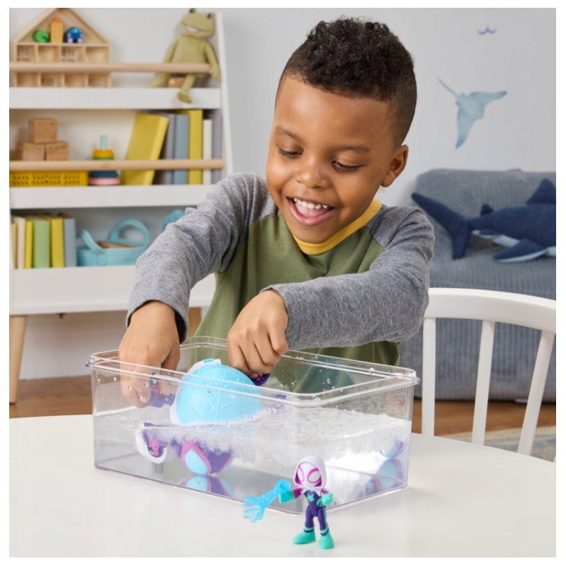 Spidey Waterwebs Figura Y Vehículo Ghost