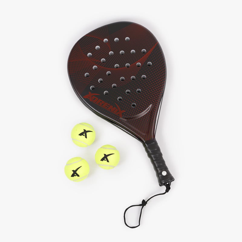 Set Raqueta Padel Con 3 Pelotas
