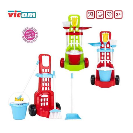 Carrito De Limpieza Con Accesorios Surtido