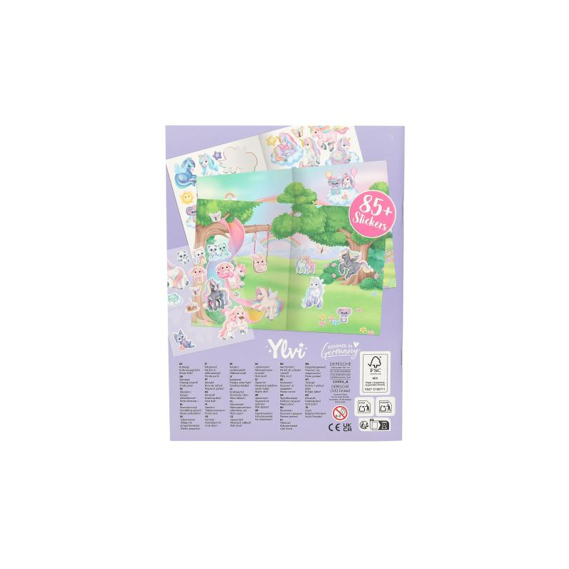 Ylvi Libro Con Pegatinas En Relieve Puffy