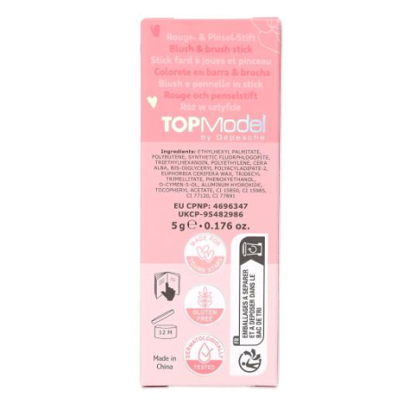 TOP Model Colorete En Barra Y Brocha Beauty & Me Surtido