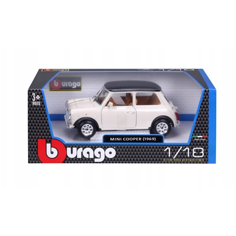 Bburago 1/18 Gold Mini Cooper (1969)