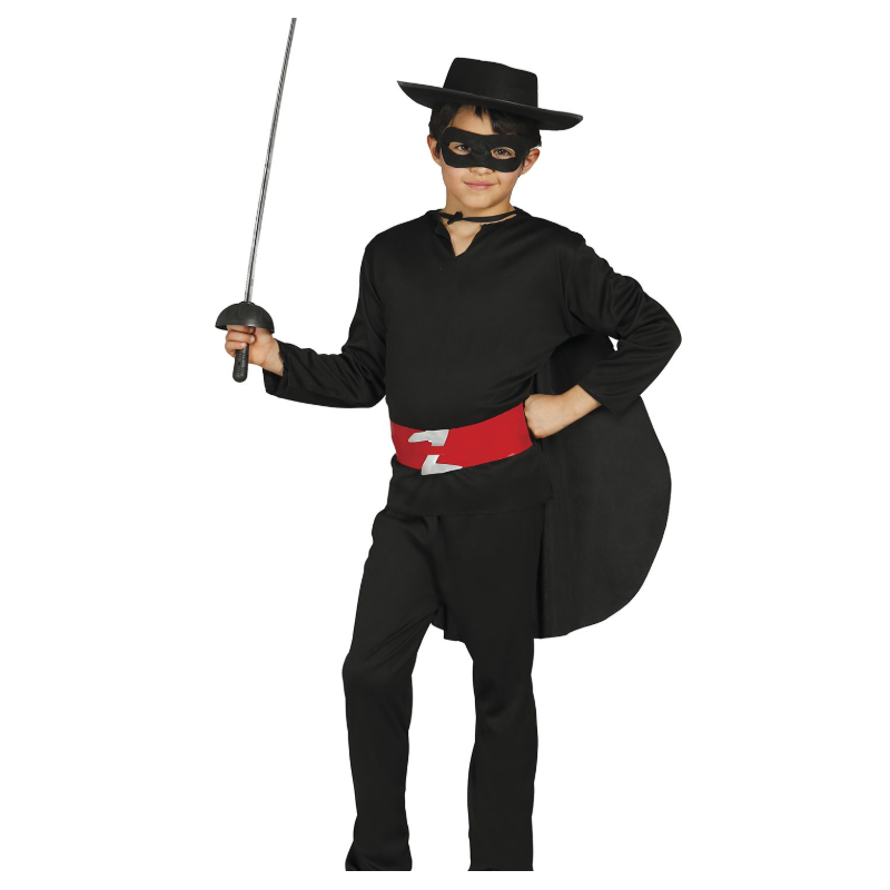 Disfraz Bandido Con Capa Talla 7-9 Años