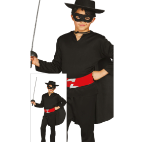 Disfraz Bandido Con Capa Talla 5-6 Años De Guirca