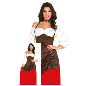 Disfraz Tabernera Adulta Falda Roja Talla 44-46 (XL)