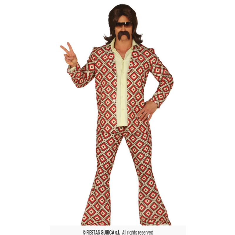 Disfraz Años 70 Adulto Talla 46-48 (S) De Guirca