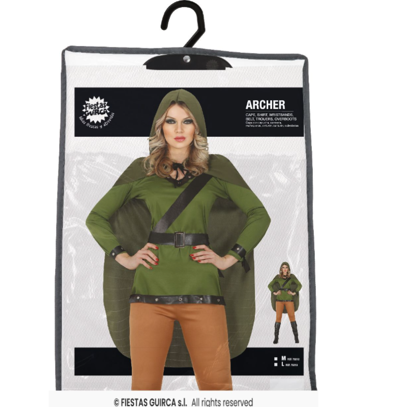 Disfraz Arquera Adulta Talla 38-40 (M)