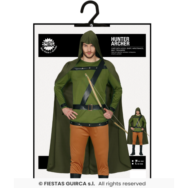 Disfraz Arquero Adulto Talla 52-54 (L)