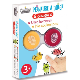Set De 6 Pinturas Con Los Dedos